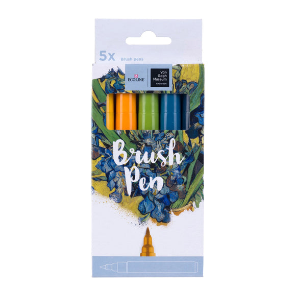 Pack of brush pens with Van Gogh Museum branding on a white background