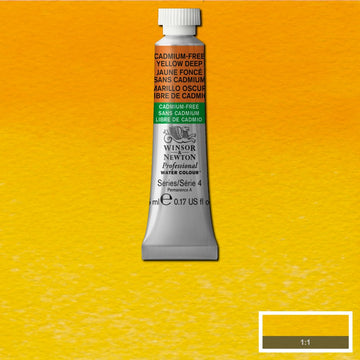 Winsor & Newton Professional Watercolour Paint 5ml CADMIUM FREE Yellow Deep