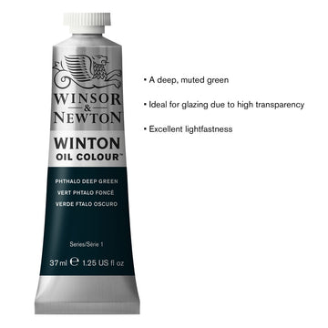 Winsor & Newton Oil Winton Oil Paint 37ml Phthalo Deep Green