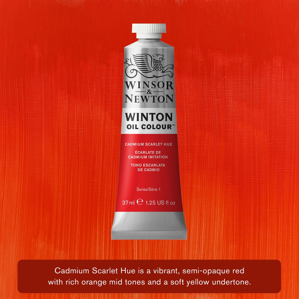 Winsor & Newton Oil Winton Oil Paint 37ml Cadmium Scarlet Hue