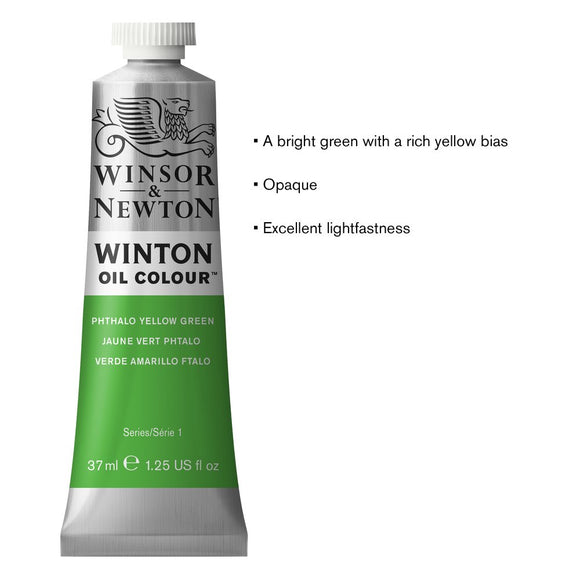 Winsor & Newton Oil Winton Oil Paint 37ml Phthalo Yellow Green