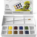 Winsor & Newton Landscape Watercolour Cotman Paint compact Set 8 Half Pans