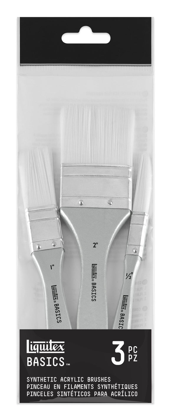 Liquitex Acrylic Mixed Large Flat Brush Set