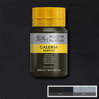Winsor & Newton Galeria Acrylic Mars Black 250ml