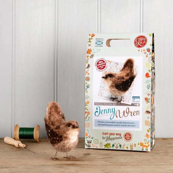 Crafty Kit Company Jenny Wren Needle felting kit