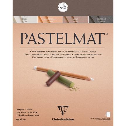 Pastelmat Clairefontaine Nº 2 Pad x12 Sheets 24x30cm (9.5"x12") - Medium Pad