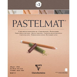 Pastelmat Clairefontaine Nº 2 Pad x12 Sheets 24x30cm (9.5"x12") - Medium Pad