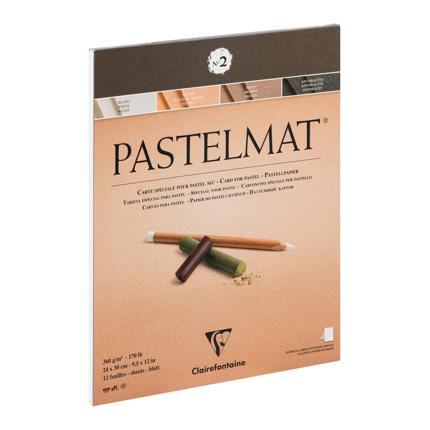 Pastelmat Clairefontaine Nº 2 Pad x12 Sheets 24x30cm (9.5"x12") - Medium Pad