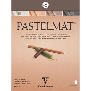 Pastelmat Clairefontaine Nº 2 Pad x12 Sheets 30x40cm (12"x15.5") - Large