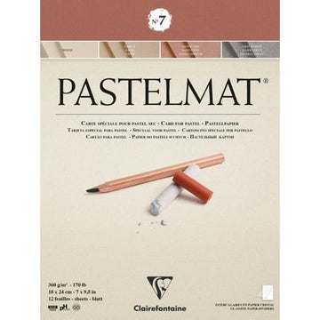 Pastelmat Clairefontaine Nº 7 Pad x12 Sheets 18x24cm (7"x9.5") - Small Pad