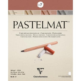 Pastelmat Clairefontaine Nº 7 Pad x12 Sheets 24x30cm (9.5"x12") - Medium Pad