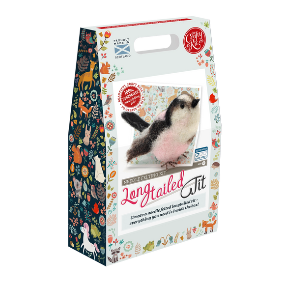 Crafty Kit Company Long Tailed Tit Needle felting kit