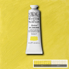 Winsor & Newton Artists Oil Colour 37ml Lemon Yellow Hue (Nickel Titanate)