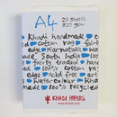 Paper : White 320GSM  21 x 30 cm x 20 sheets