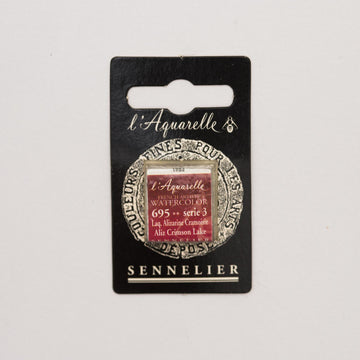 Sennelier L'Aquarelle Watercolour Paint Half Pan - Alizarin Crimson Lake