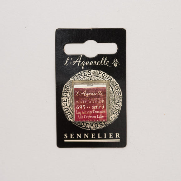 Sennelier L'Aquarelle Watercolour Paint Half Pan - Alizarin Crimson Lake