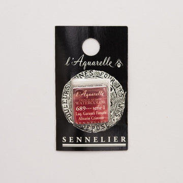 Sennelier L'Aquarelle Watercolour Paint Half Pan - Alizarin Crimson
