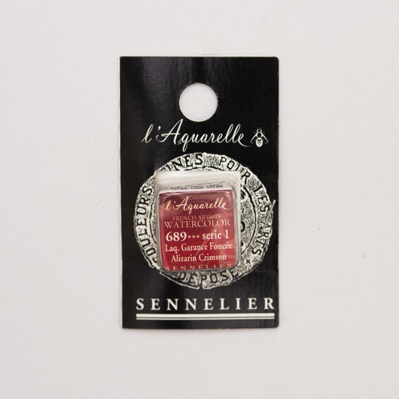 Sennelier L'Aquarelle Watercolour Paint Half Pan - Alizarin Crimson