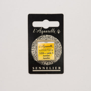 Sennelier L'Aquarelle Watercolour Paint Half Pan - Aureoline