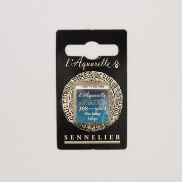 Sennelier L'Aquarelle Watercolour Paint Half Pan - Blue Indigo