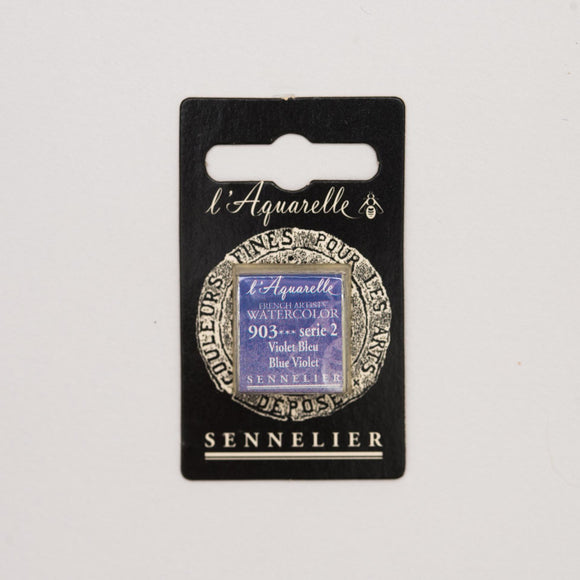 Sennelier L'Aquarelle Watercolour Paint Half Pan - Blue Violet