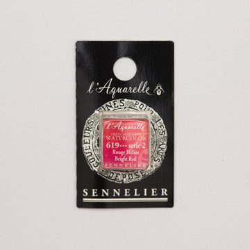 Sennelier L'Aquarelle Watercolour Paint Half Pan - Bright Red