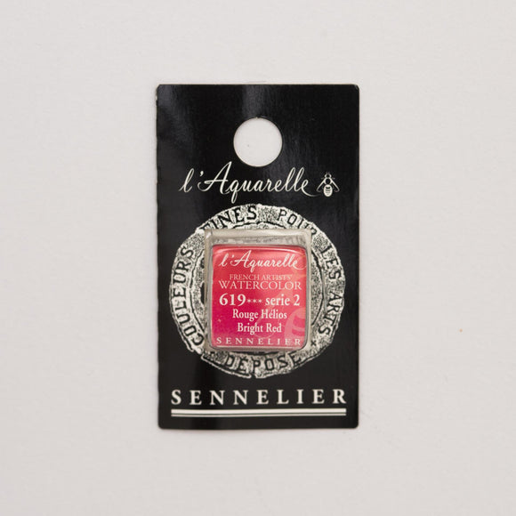 Sennelier L'Aquarelle Watercolour Paint Half Pan - Bright Red
