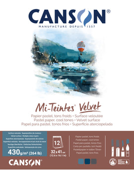 Canson Mi Teintes Velvet Cool Tones Pad 32x41 cm