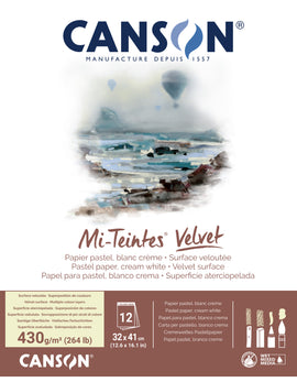 Canson Mi Teintes Velvet pastel paper pad