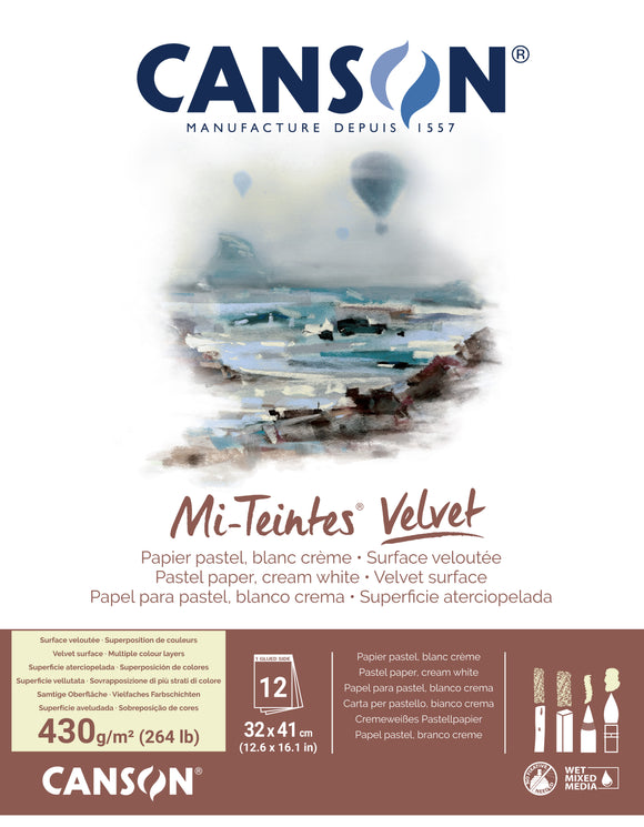Canson Mi Teintes Velvet pastel paper pad