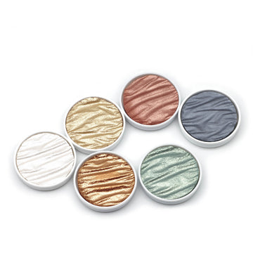 Coliro Pearlcolors "Silk" Mica Watercolour Paint set of 6 Colours