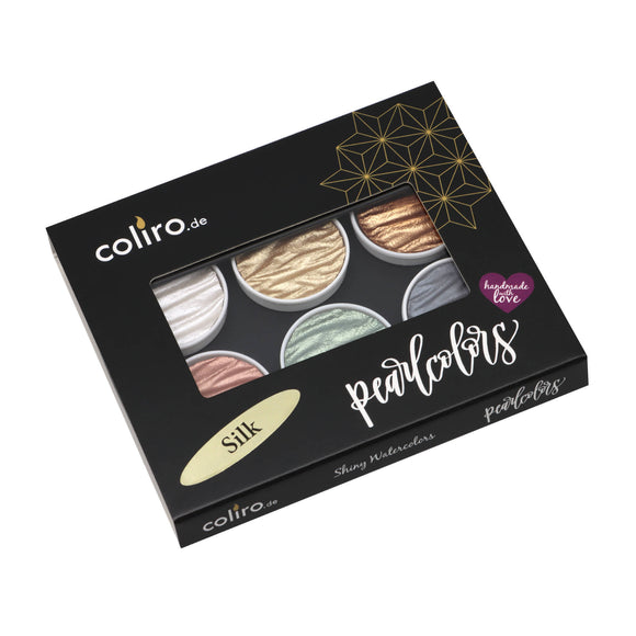 Coliro Pearlcolors "Silk" Mica Watercolour Paint set of 6 Colours