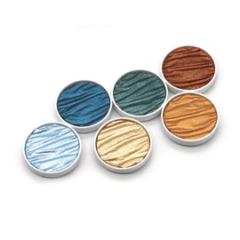 NEW Coliro Pearlcolors Watercolour Paint C600 "Aquarius" Set of 6 Colours