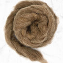 natural alpaca carded top