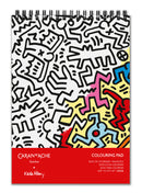 Keith haring with caran d'ache special edition colouring book