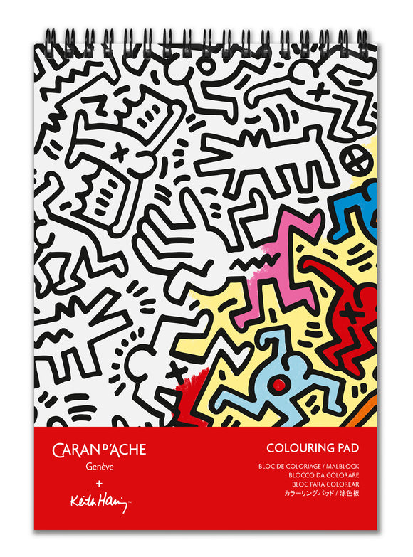 Keith haring with caran d'ache special edition colouring book