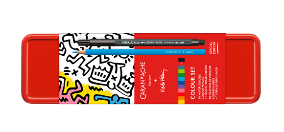 Keith haring special edition colouring pencils caran d'ache