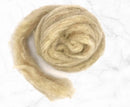 Carded Corriedale Wool Sliver Colour Dark Fawn