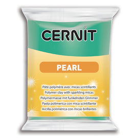 CERNIT Pearl Polymer Clay Colour 600 Green 56g