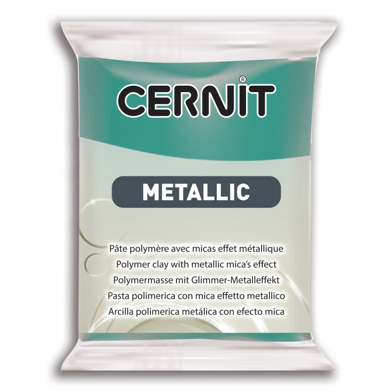 CERNIT Polymer Clay Metallic Effect 676 Turquoise 56g