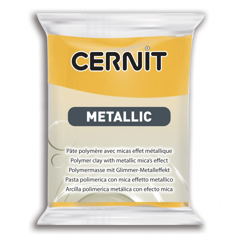 CERNIT Polymer Clay Metallic Effect 700 Yellow 56g