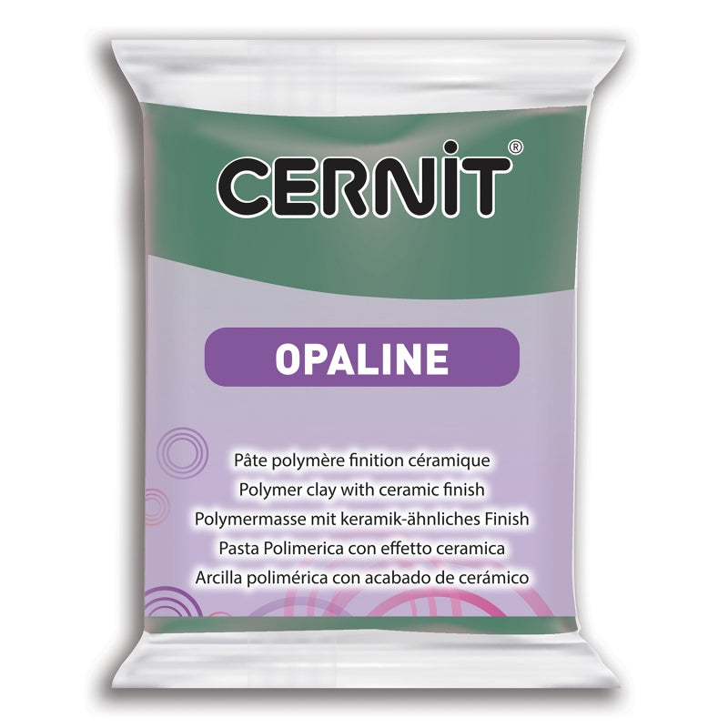 CERNIT Opaline Polymer Clay Colour637 Celedon Green 56g