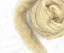 Carded Corriedale Wool Sliver Colour Fawn