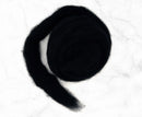 Carded Corriedale Wool Sliver Colour Black Raven