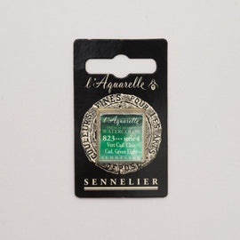 Sennelier L'Aquarelle Watercolour Paint Half Pan - Cadmium Green Light