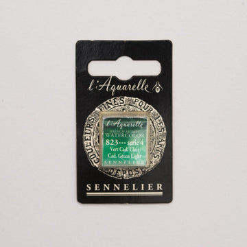 Sennelier L'Aquarelle Watercolour Paint Half Pan - Cadmium Green Light