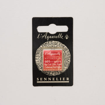 Sennelier L'Aquarelle Watercolour Paint Half Pan - Cadmium Red Light
