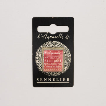 Sennelier L'Aquarelle Watercolour Paint Half Pan - Cadmium Red Purple