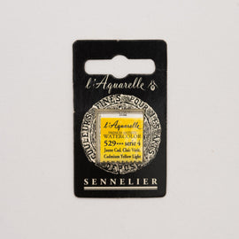 Sennelier L'Aquarelle Watercolour Paint Half Pan - Cadmium Yellow Light