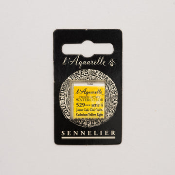 Sennelier L'Aquarelle Watercolour Paint Half Pan - Cadmium Yellow Light